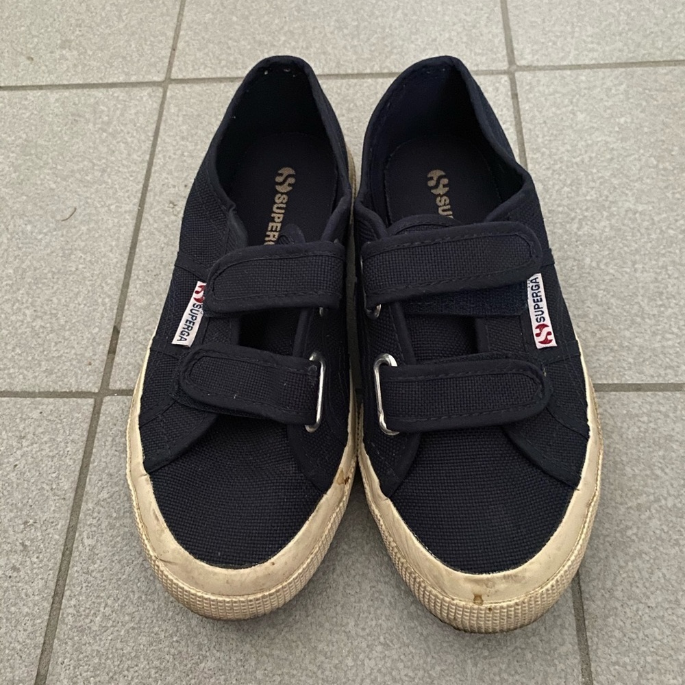 Superga Navy Velcro Shoes